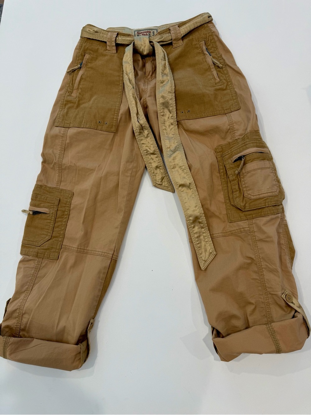 Abercrombie & Fitch Khaki Utility Pants with Belt - Picture 6 of 9
